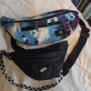Vans Multicolor Tie-Dye and Black Belt Bags